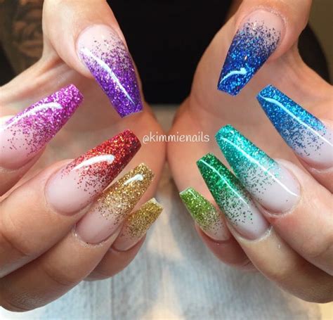 Rainbow Nail Art Designs Nail Designs Pretty Acrylic Nails Best