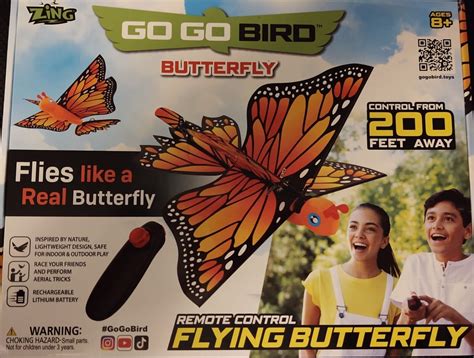 Zing Go Go Bird Butterfly Remote Control Flying Toy For Sale Online