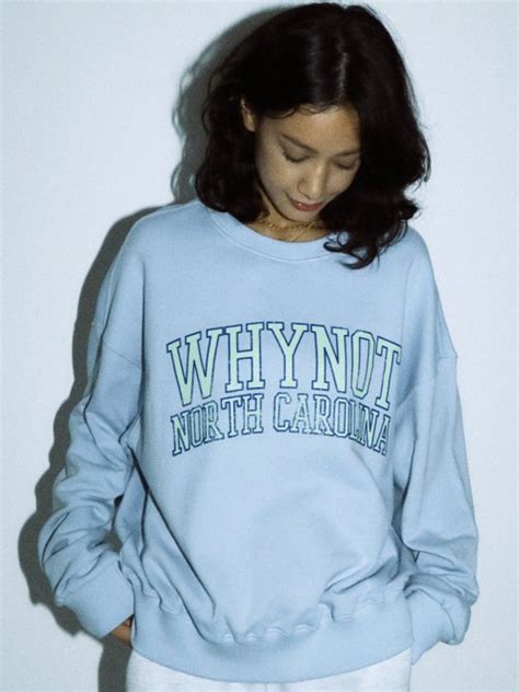 MUSINSA PRENDA WHY NOT CREWNECK SWEATSHIRT BABY BLUE