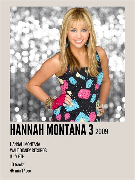 hannah montana soundtrack season 3 | Hannah montana, Hannah miley ...