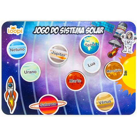 Jogo Do Sistema Solar T Loopi Toys Kits E Gifts Loja De