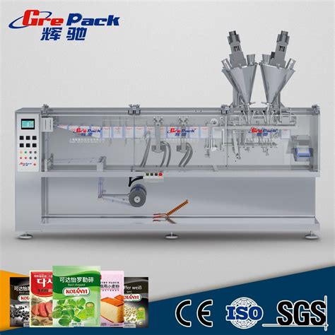 Four Side Sealing Sachet Packing Machine Horizontal Flat Sachet