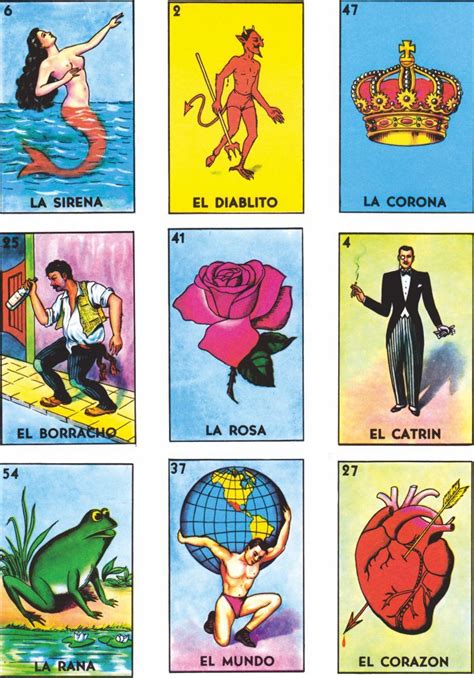 Mexican Bingo Cards Loteria Print Printable Mexican Art Mexican Art