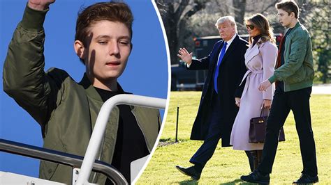 Barron Trumps Height Soars Over 6ft 3in Tall Donald