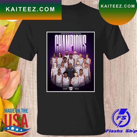 Sacramento Kings Pacific Division Champions 2023 T-shirt - Kaiteez