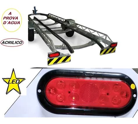 Lanterna Led Prova D Água Carretinha Reboque Jet Ski Barco MercadoLivre