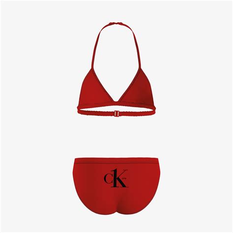 Calvin Klein Triangle Ocuk K Rm Z Bikini Tak M Ocuk Mayo Mayo Ort