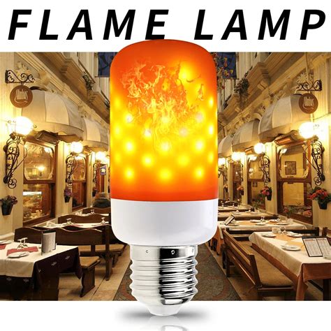 E27 LED Flame Lamps E14 Flame Bulb Candle 220V E26 110V Creative