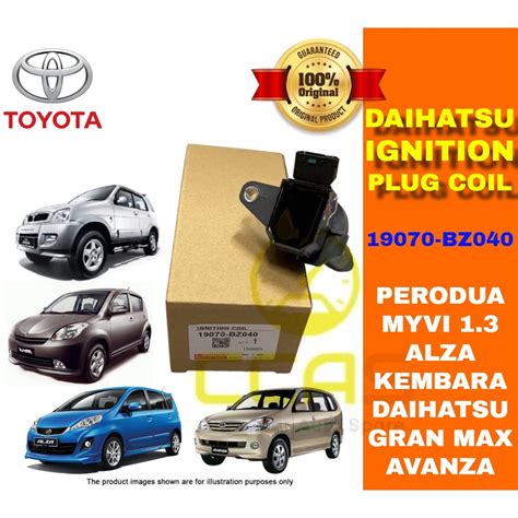 Toyota AVANZA Perodua MYVI ALZA KEMBARA IGNITION PLUG COIL 19070 BZ040