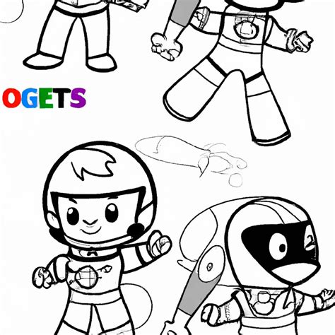 Desenhos Alegres De Go Jetters Para Imprimir E Colorir