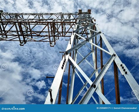 Construction Of Substation Steel Structure Of High Voltage Take Off