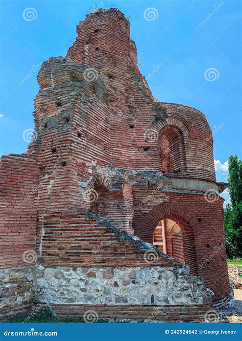 Ruins Of Early Byzantine Christian Basilica Know As The Red Church Near