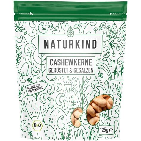 Cashewkerne Ger Stet Gesalzen Naturkind