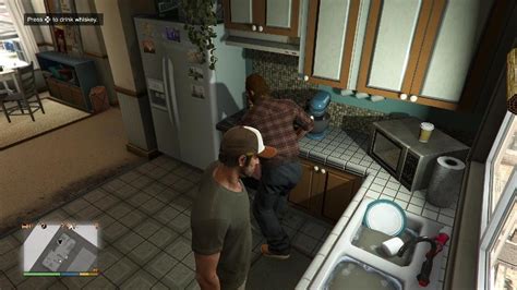 Grand Theft Auto V Wade High Cleaning The Kitchen Trevor Plays With Mr