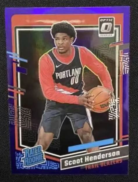 Scoot Henderson Panini Donruss Optique Recrue Rc Portland