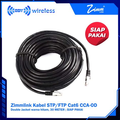 Jual Kabel FTP STP Cat6 Zimmlink CCA OD Outdoor Panjang 30Mtr SIAP