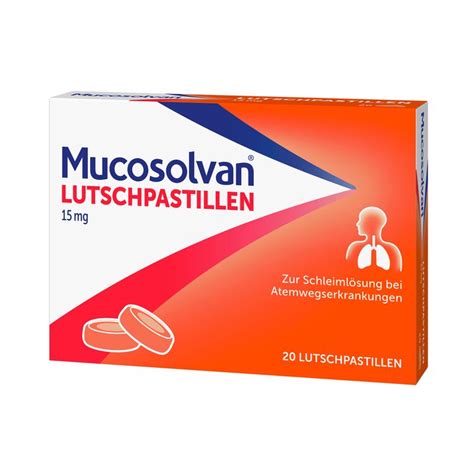 MUCOSOLVAN Lutschpastillen Schleimlöser bei Husten 20 St Shop Apotheke