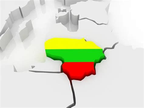 Map of Europe and Lithuania. — Stock Photo © Tatiana53 #46846031