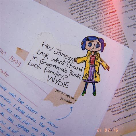 Coraline doll with WybiE letter