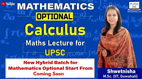 Introduction To Calculus Mathematics Optional UPSC Mathematics