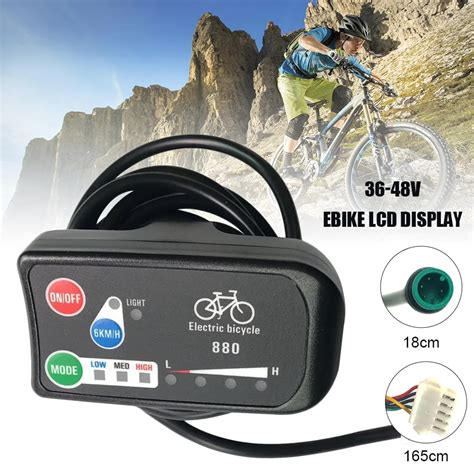 Display LCD EBike 36V 48V LED880 Display Bici Elettrica Per Controller