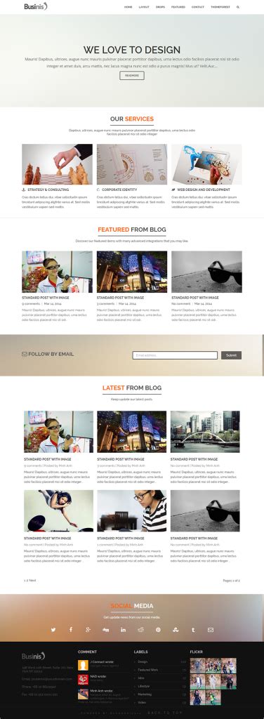 10 Business Blog Templates Free Premium Themes