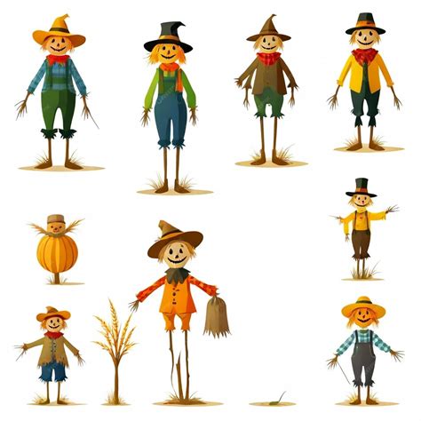 A series of characters from the halloween costumes | Premium AI-generated vector