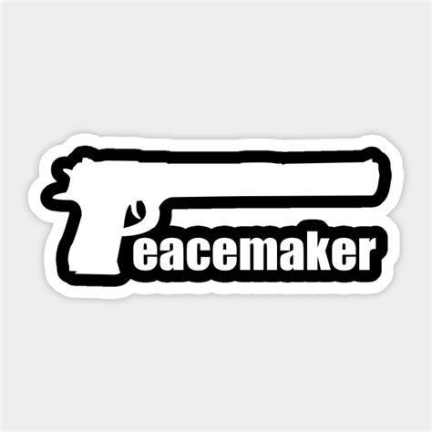 Peacemaker Pistol Design John Cena Sticker Teepublic