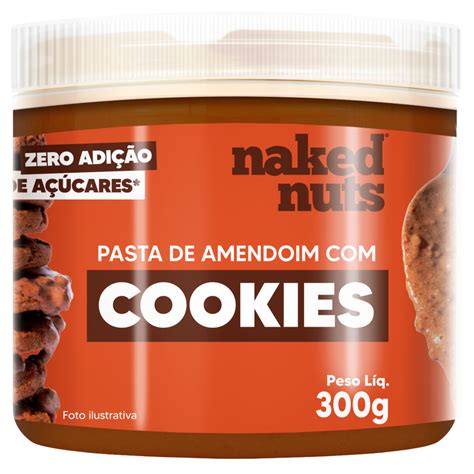 Pasta De Amendoim Cookies De Chocolate 300g Naked Nuts Hibisco