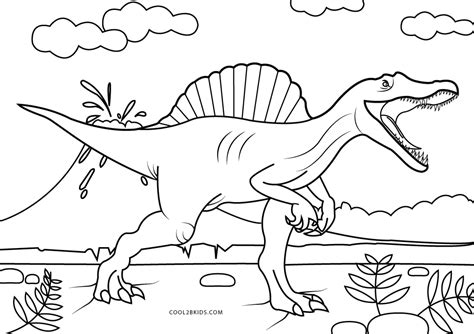 Coloriages Spinosaurus Coloriages Gratuits à Imprimer