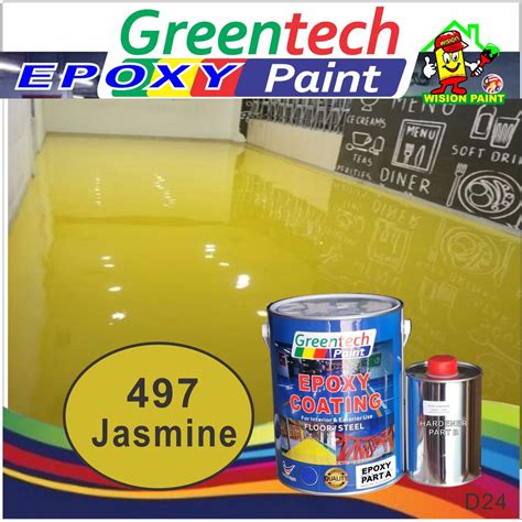 Jasmine L Greentech Epoxy Paint Cat Lantai Liter Paint