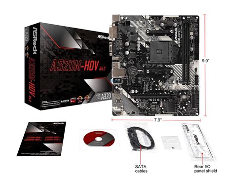 ASRock A320M HDV R4 0 AM4 Micro ATX AMD Motherboard Newegg