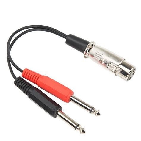 Mag Xlr Femelle Vers Double Cble Mle Cble De Microphone Cble De