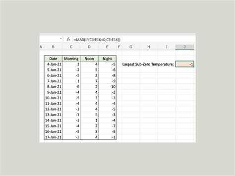 How To Find Largest Negative Value In Excel Sheetaki