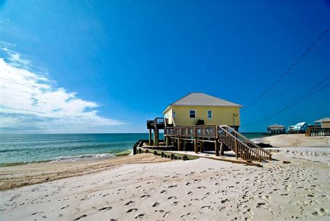 Oceanfront Getaway On The Beach In Dauphin Island Alabama