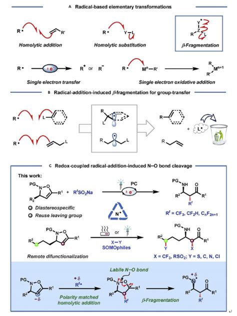 南京工业大学冯超课题组chem： 自由基加成诱导的β 裂解实现远程官能团化反应