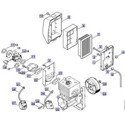 Stihl Br 420 C Backpack Blower Br 420 C Parts Diagram Air Filter