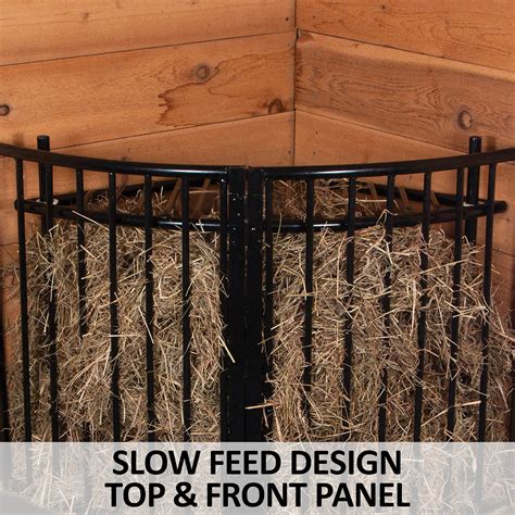 Easy Up® Slow Feed Corner Floor Hay Rack Schneiders Saddlery