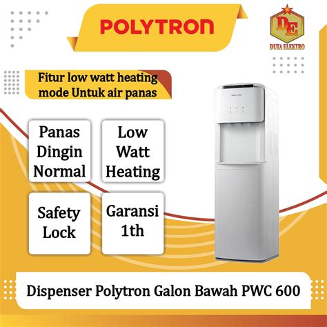 Jual Dispenser Galon Bawah Polytron PWC 600 Shopee Indonesia