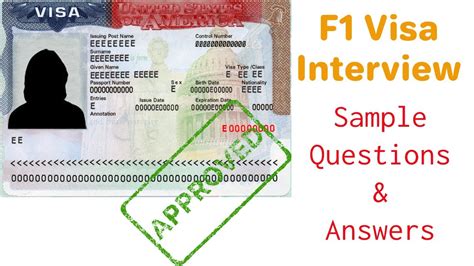 Visa Interview Questions For F1 With Answers F1 Visa Intervi