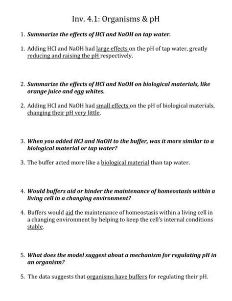 Summarize the effects of HCl and NaOH on biological materials, like