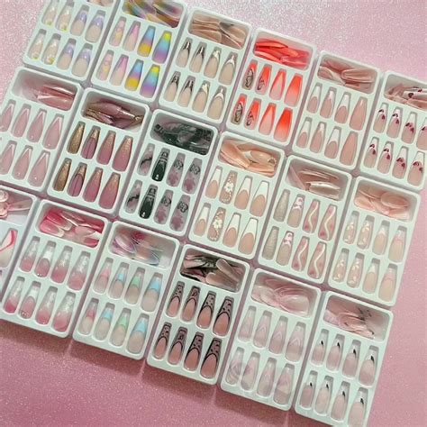 Wholesale Price Long Ballerina Coffin Shining Stars Diamond Nails Art