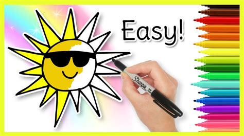 Simple Sun Drawing For Kids - The sun, which we see everyday ...