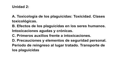 Pdf A Toxicología De Los Plaguicidas Toxicidad Clases Pdfslide Net