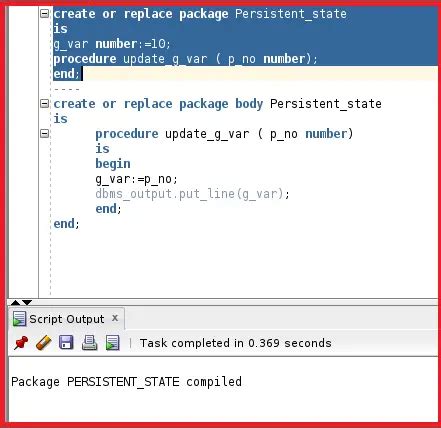 Persistent State Of Packages In Oracle Dot Net Tutorials