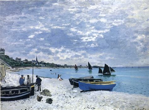 The Beach At Sainte Adresse Claude Monet Artist Monet Monet Art