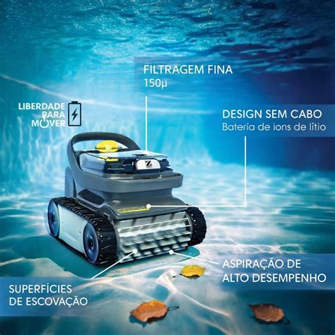 Aspirador De Piscina Automático - Robô Aspirador de Piscina Automático ZODIAC OP-32 à Bateria - Limpeza ...