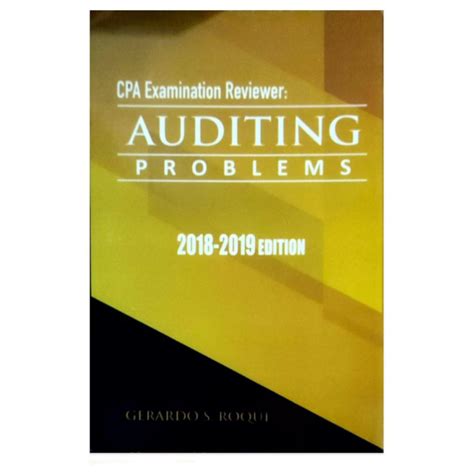 Cpa Examination Reviewer Auditing Problems Roque Soft Copy