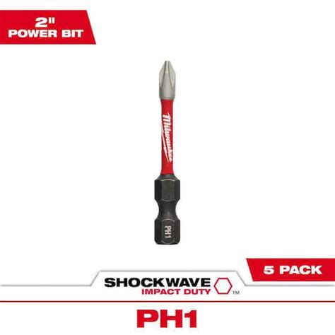 Milwaukee Shockwave Impact Duty 2 In Phillips 1 Alloy Steel Screw