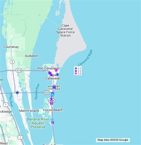 Map Of Cape Canaveral - Zaria Kathrine